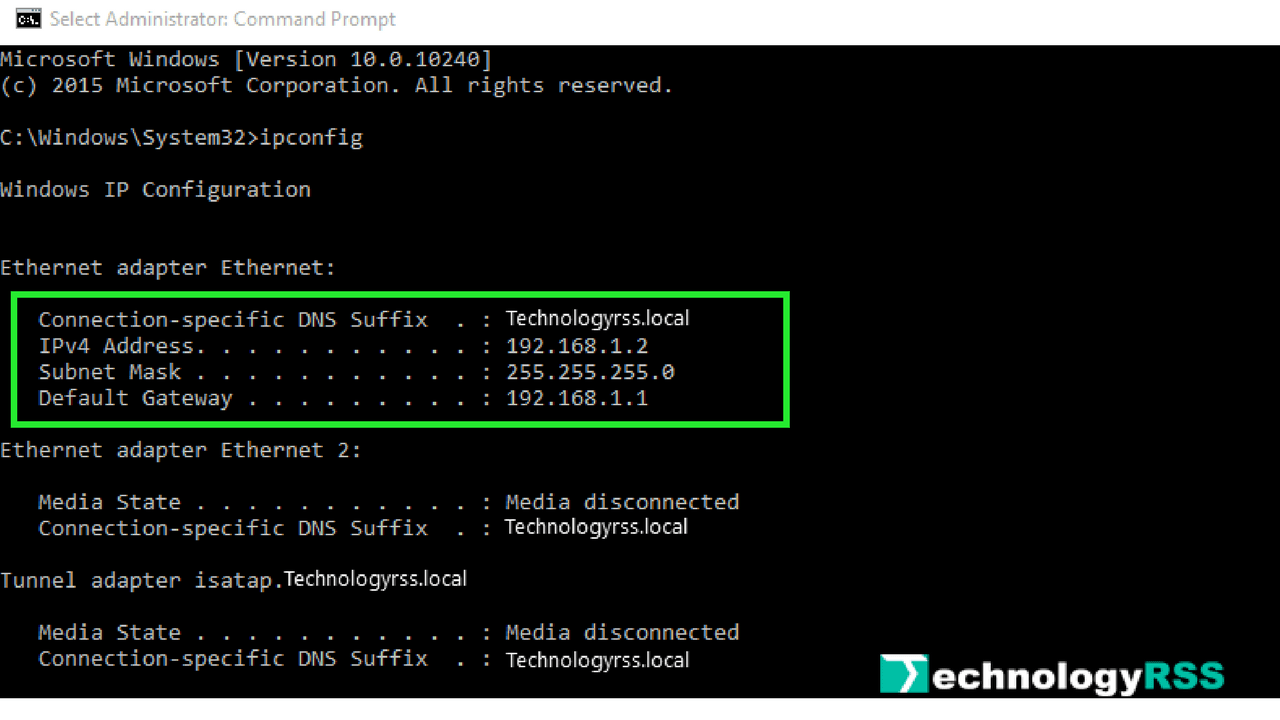 How To See IP Address On Windows - TechnologyRSS