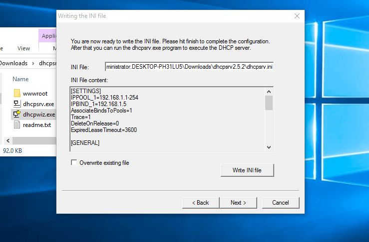 download dhcp server for windows 10