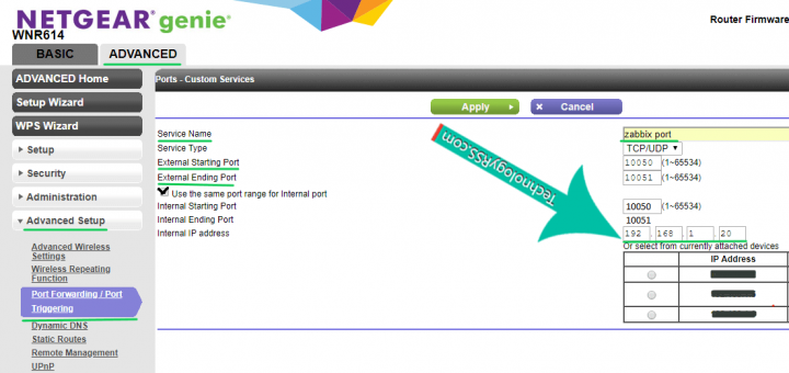 netgaer port forwarding