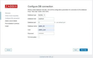zabbix-server-install-configure-db-connection