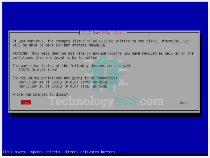 debian13-install-partition-write-disks